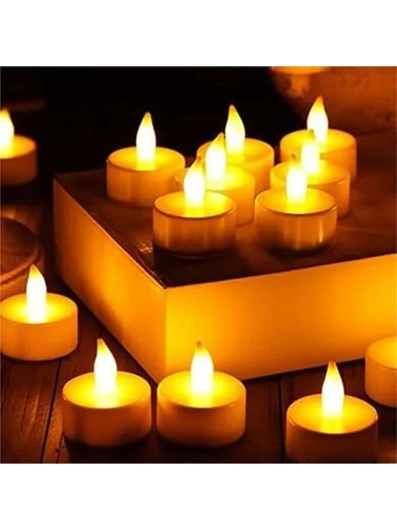 Premium Kalite 10 Adet Led Mum, Işıklı Tealight, Piller Dâhil ürün görseli 1