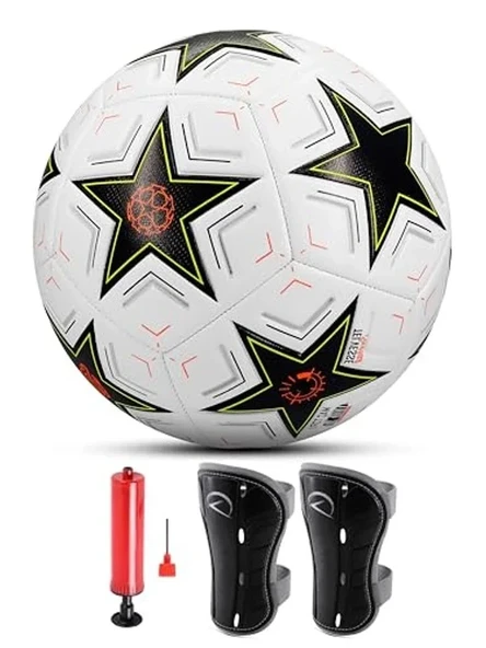 Şampiyonlar Ligi Futbol Topu ve Tekmelik Seti, Pompalı, No:5 ürün görseli 1