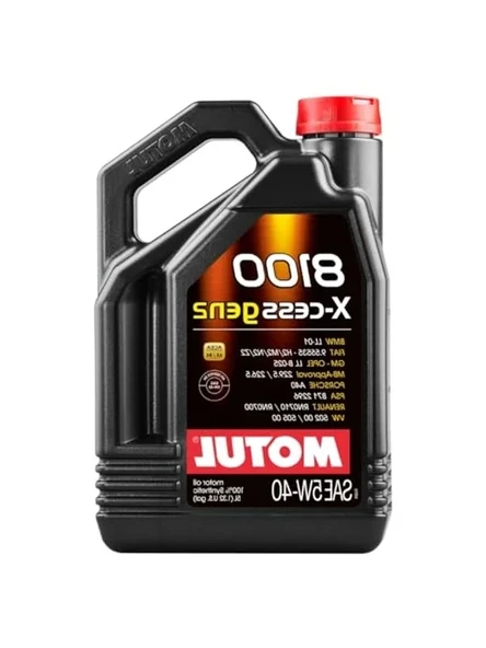 5 lt Motor Yağı, Yüksek Performanslı, 8100 X-Cess Gen2 ürün görseli 1