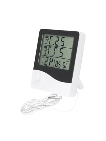 Dijital Termometre, Alarm Saat ve Nem Ölçer Özelliği ürün görseli 1