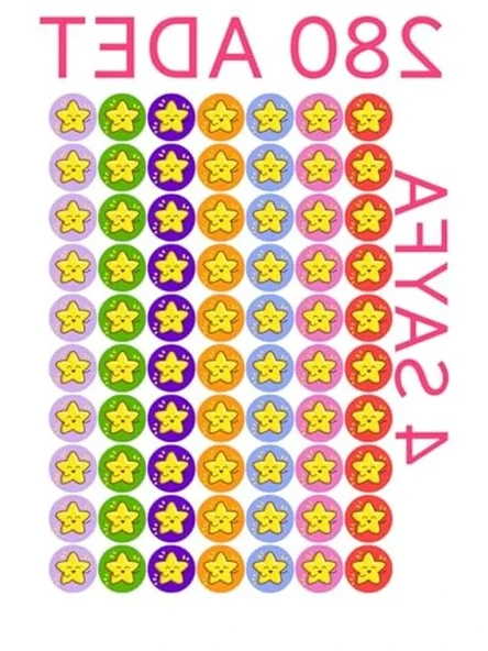 280 Li Yıldız Sticker Çıkartma, Okul, Tebrik, Kutlama Stickerı, Motivasyon Setleri ürün görseli 1
