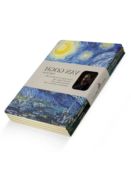 Van Gogh Temalı A6 Defter Seti - 4'lü, 192 Sayfa, Çizgisiz ürün görseli 1