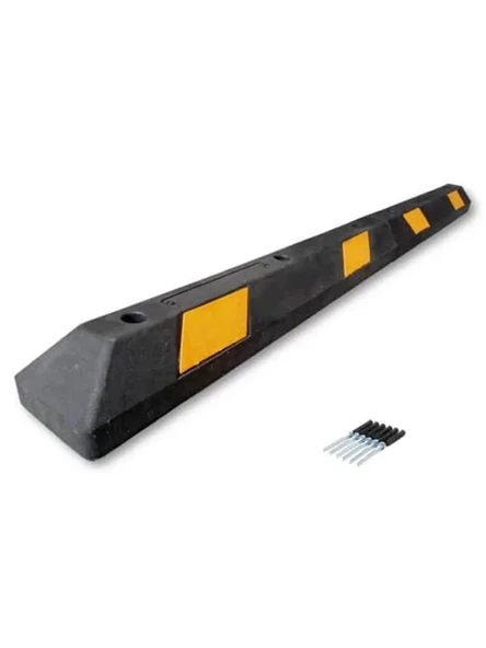 Kauçuk Otopark Araç Durdurucu, 184x16x10 cm Boyutlarında ürün görseli 1