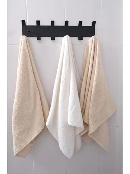 Metal Yapışkanlı Banyo Askılığı, Siyah Amerikan Kapı Arkası ürün görseli 1