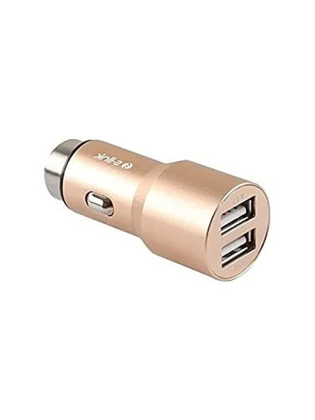 Çift USB Araç Şarj Cihazı, 5V 3.1A Gold Renk ürün görseli 1