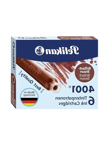 Pelikan Kartuş Serisi TP6X Dolma Kalem Kartuşu Kahverengi ürün görseli 1