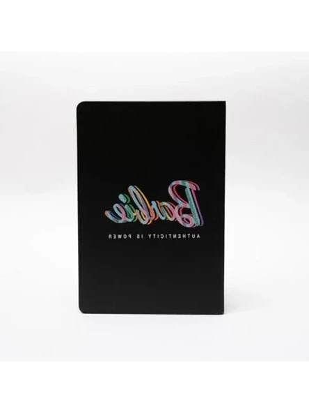 Barbie Sert Kapak Butik Defter (Siyah) ürün görseli 1
