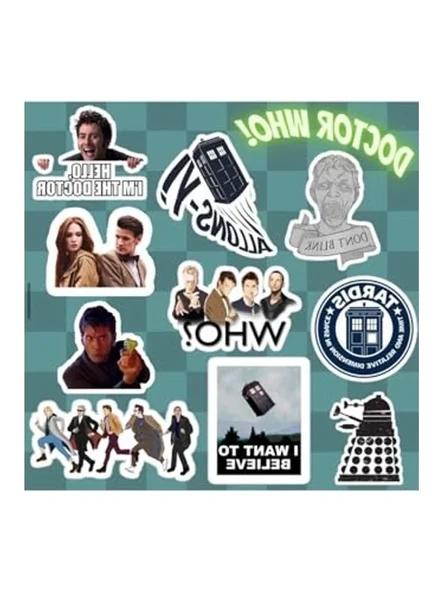 Doctor Who Sticker Seti | Laptop Notebook Telefon Etiket ürün görseli 1
