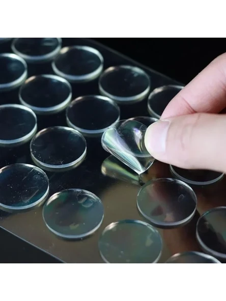 Çift Taraflı Yuvarlak Nano Montaj Bandı, 10mm Yapışkan Nokta ile İz Bırakmaz ürün görseli 1