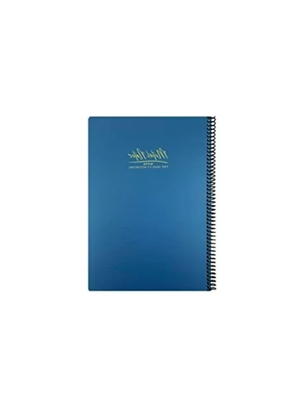 17x24 cm Spiralli Metal Notes Defteri, 80 Yaprak ürün görseli 1