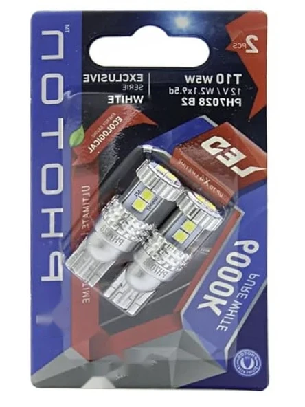 T10 W5W LED Ampuller - 2'li Set, Beyaz ürün görseli 1