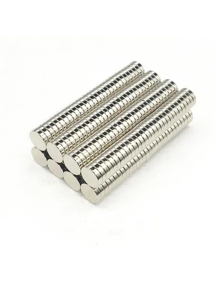 Yuvarlak Güçlü Neodyum Mıknatıs, 100 Adet 8x2mm Set ürün görseli 1