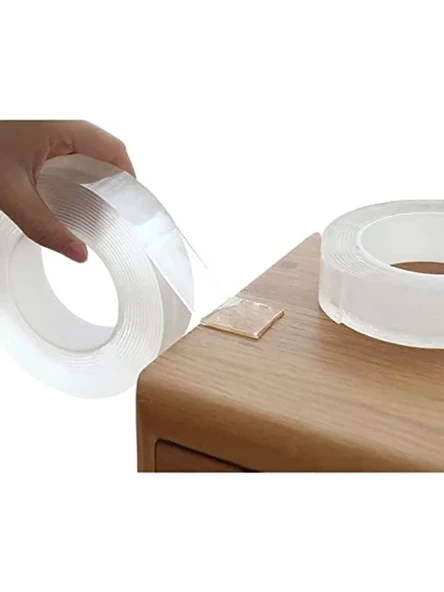Şeffaf Nano Bant, Çift Taraflı, Kuvvetli Silikon Yapıştırıcı, 3 Metre ürün görseli 1