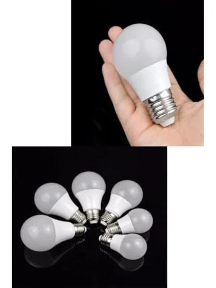 6W E27 Mini Ampul, 3000K Sıcak Sarı Işık - Resim 2