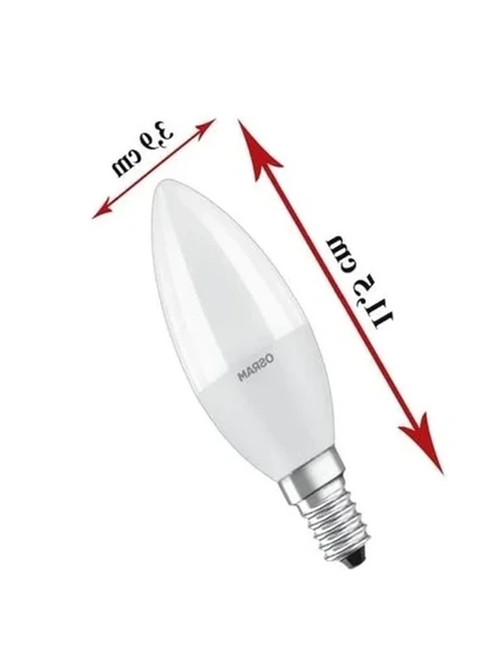 75W (60W) 3'lü Beyaz Led Ampul, 6500K E14 - Resim 2