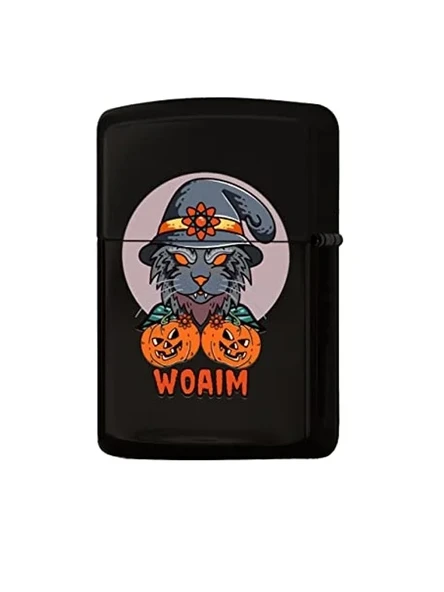 Renkli Baskılı Halloween Tasarımlı Metal Çakmak ürün görseli 1