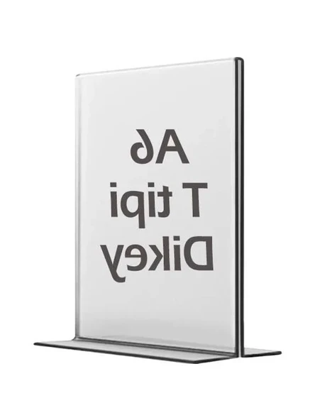 Dikey Şeffaf Föylük Menü Fiyatlık Etiket ile Sunum ürün görseli 1