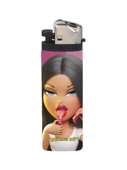 Baskılı Gazlı Çakmak, Bratz Temalı Şık Tasarım ürün görseli 1