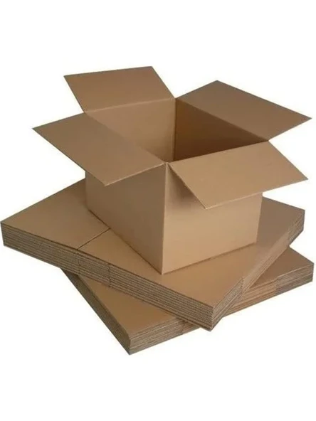 60x40x30 cm 1. kalite Çift Oluklu Taşınma Kolisi, 5 Adet Boş Karton Koli ürün görseli 1