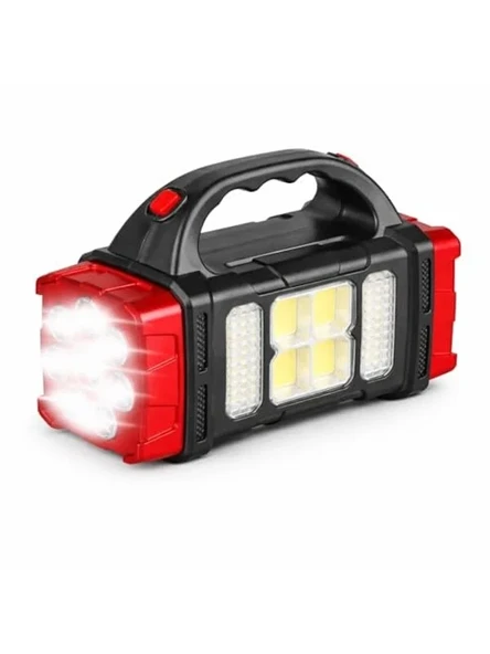 Taşınabilir Kamp Feneri, 8 LED Ultra Parlak, Kırmızı ve Gold Renk ürün görseli 1