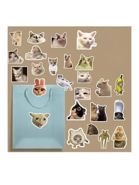 Komik Kedi Temalı Sticker Paketi, Bullet Journal için ürün görseli 1