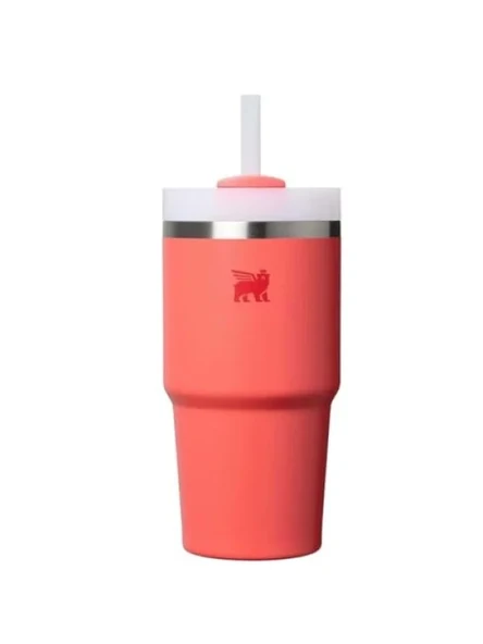 Pipetli Termos Bardak - 0.60 Litre, Mercan Renk ürün görseli 1