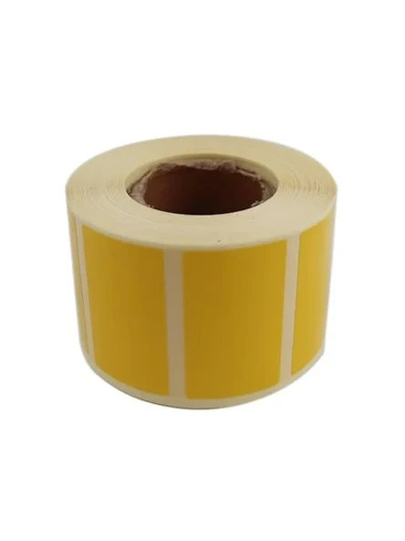 Kendinden Yapışkanlı Sarı Etiket, 50mm x 30mm, 1000 Adet ürün görseli 1