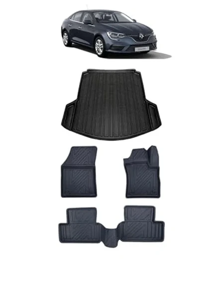 Renault Megane 4 2026 Model Uyumlu 5D Havuzlu Paspas Seti ürün görseli 1