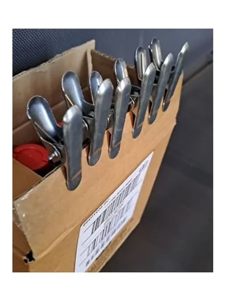Çok Amaçlı Yaylı Klips, 6 Adet Metal Mandal ürün görseli 1