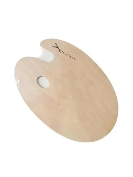 MDF Oval Palet, 20x30x0,3 cm Ölçülerinde Boyama için Uygun ürün görseli 1
