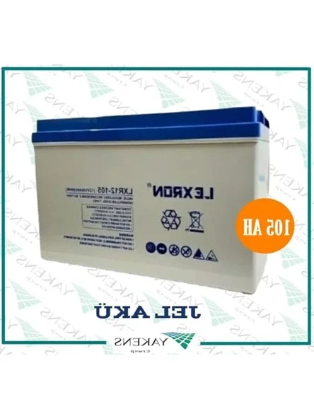 105 Amper Jel Akü Lexron - Resim 2