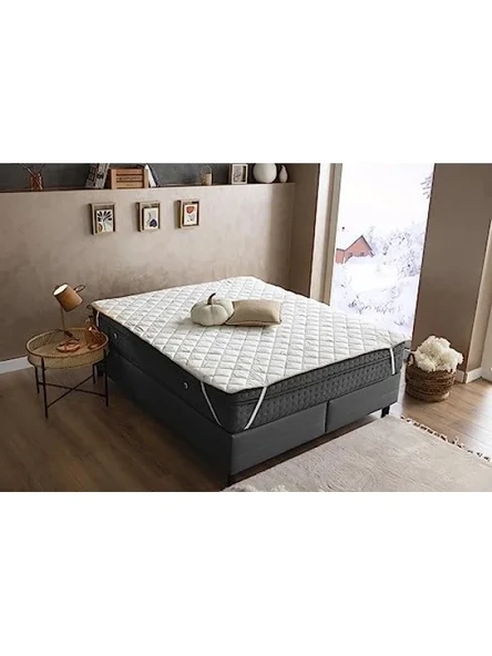%100 Doğal Yün Yatak Koruyucu Alez, 90x200 cm ürün görseli 1
