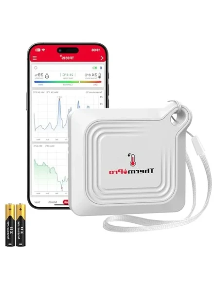 Bluetooth Akıllı Termometre ve Nem Ölçer, 80m Menzil ürün görseli 1