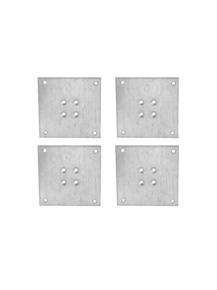 4 Adet Metal Düz Bağlantı Sacı, 8 x 8 cm Mobilya İçin ürün görseli 1