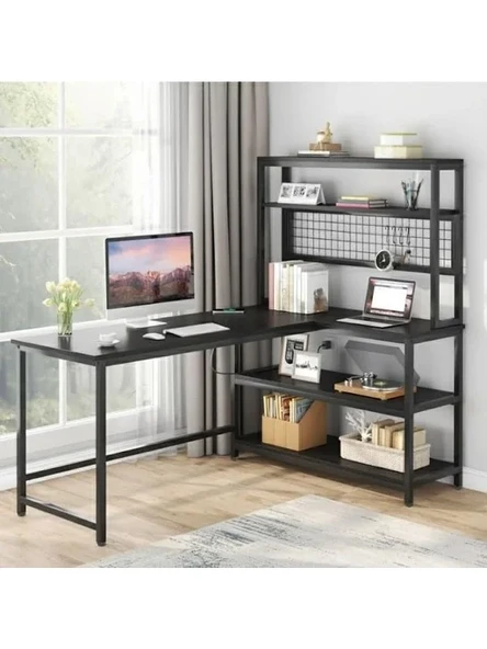 8912 160 Cm Oyuncu Masası Çalışma Masası Bilgisayar Masası Ders Laptop Siyah ürün görseli 1