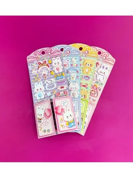 Sevimli Pofuduk Giydirme Sticker, Eğlenceli Tasarım ürün görseli 1