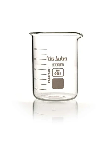 100ml Kısa Form Cam Beher, Laboratuvar Kullanımı için ürün görseli 1