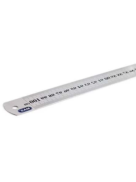 100 cm Uzunluğunda Çelik Cetvel ile Hassas Ölçü Alımı ürün görseli 1