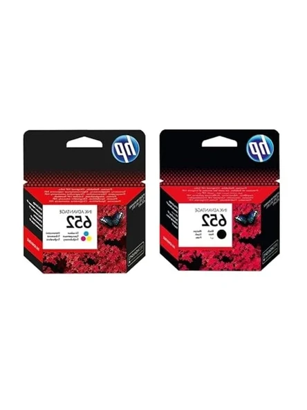 HP F6V25AE + F6V24AE 652 Siyah + Renkli Kartuş Seti ürün görseli 1