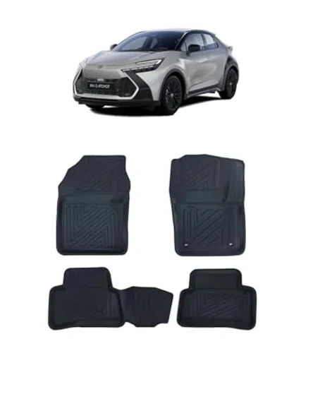 5D Premium Ekstra Havuzlu Paspas, Toyota C-Hr 2025 Uyumlu ürün görseli 1