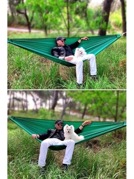 Yeşil Kamp Hamağı, Bahçe ve Piknik için Uygun ürün görseli 1