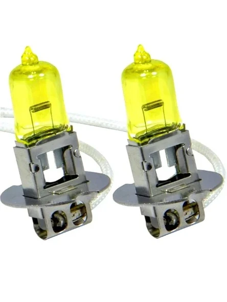 Sarışın Ampul Seti, 12V H3 55W Civciv Sarısı Işık ürün görseli 1