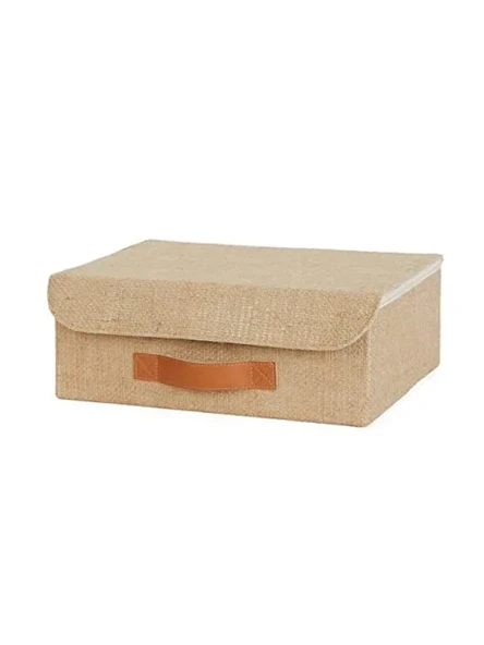 30x23x11 cm Jüt Kapaklı Çekmece İçi Organizer Kutu ürün görseli 1