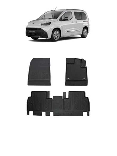 2024 Model Toyota Proace City İçin 5D Havuzlu Paspas ürün görseli 1