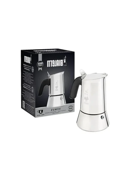 Ocak Üstü Espresso Pişirici, 85ml Kapasiteli Gümüş Renkli ürün görseli 1