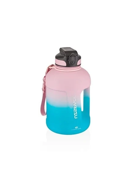 1700 ml Motivasyon Su Matarası, Çift Renkli ve Askılı ürün görseli 1