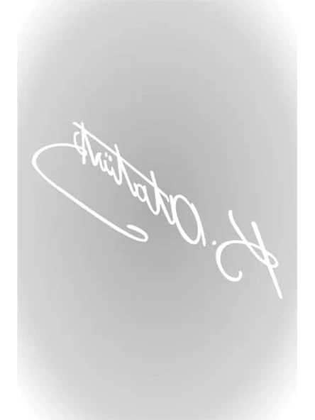 Kemal Atatürk İmza Sticker, Oto Araç için Beyaz 20 x 5,5 cm ürün görseli 1