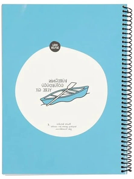 Hafif Kağıt Stickerli Defter - 80 Yaprak, 18.5x25 cm ürün görseli 1