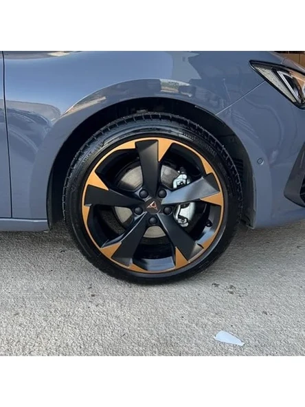Kolay Uygulama ile Metalik Mat Bakır Jant Kaplama Sticker Seti ürün görseli 1