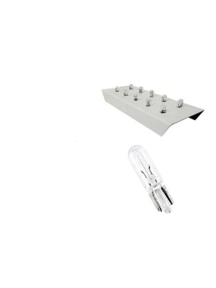12V T5 1.2W Mini Dipsiz Ampul Seti - 10 Adet Renk Seçeneği ürün görseli 1